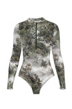 Розумний суцільний купальник Pitaya SPF-35 Tahiti Verdant Reverie